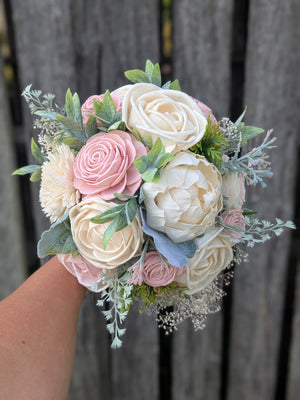 Romantic Blush and Ivory Bouquet