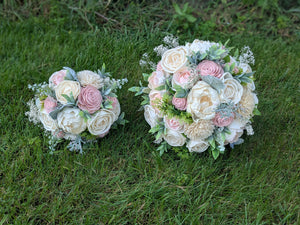 Romantic Blush and Ivory Bouquet