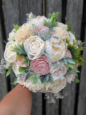 Romantic Blush and Ivory Bouquet