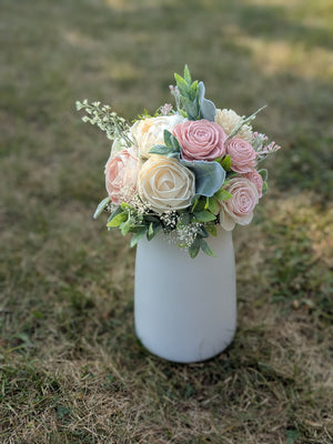 Romantic Blush and Ivory Bouquet
