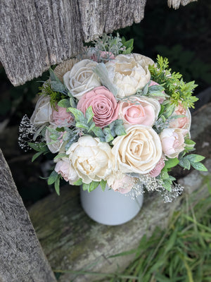Open image in slideshow, Romantic Blush and Ivory Bouquet
