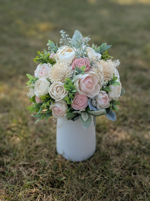 Romantic Blush and Ivory Bouquet